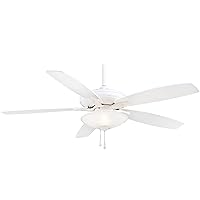 MINKA-AIRE F522L-WH Mojo 52 Inch Ceiling Fan with Integrated LED Light Kit in White Finish