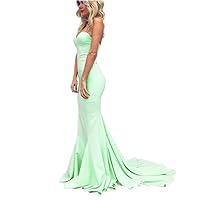 Women's Sweetheart Strapless Off The Shoulder Mermaid Long Prom Party Gown