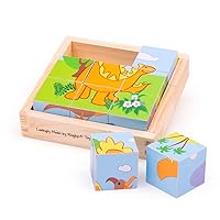Bigjigs Toys Dinosaur Cube Puzzle