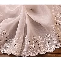 2 Yards 16cm Embroidered Cotton lace Sewing Accessories Craft Handmade for Clothing Bag Wedding Decoration lace 292