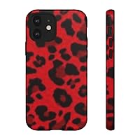 Red Leopard Phone Case iPhone 12 / Matte