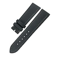 Nylon Fabric Watchband 22mm for Breitling Avenger Black Gray Canvas Leather Watch Strap Pin Buckle Bracelet Men (Color : Grey, Size : 22mm)