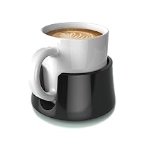 TableCoaster - The Original Anti-Spill Table and Desk Cup Holder, RV and Boat Drink Holder - A Tip-Proof Coaster with Tacky Base and Walled Profile to Prevent Spilt Drinks, Jet Black