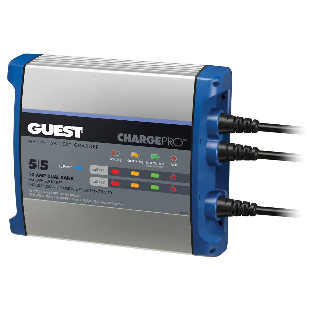 Guest 2711A Guest On-Board Battery Charger 10A / 12V, 2 Bank, 120V Input