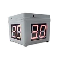 GANXIN Digital Countdown Electronic Button Battery Powered 4 Sides Poker Tournament Timer (White)