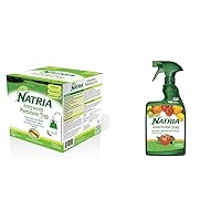 NATRIA Armyworm Pheromone Trap, Ready-to-Use, (1-Pack) with NATRIA Insecticidal Soap Insect Killer and Miticide for Organic Gardening, 24 oz, Ready-to-Use
