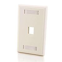 C2G/ Cables To Go C2G/Cables to Go 03410 One Keystone Single Gang Wall Plate