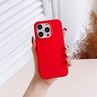 Candy Color Silicone Phone Case for iPhone 11 12mini 13 14 Pro Max Soft Matte Cover for iPhone 13pro 14PRO 13mini,red,for iPhone 13 Pro