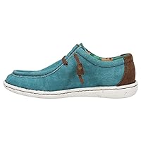JUSTIN Women's Hazer Turquoise Lace Up Casual Shoe