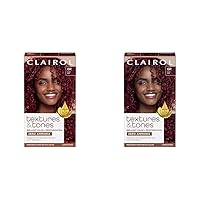 Clairol Textures & Tones Permanent Hair Dye, 6R Ruby Red Hair Color, Pack of 2