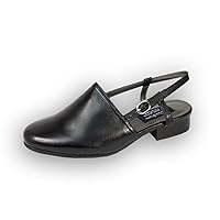 Peerage Remi Women Wide Width Leather Heeled Comfortable Sandal