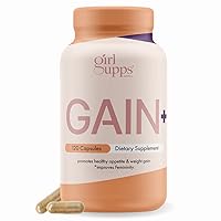 Weight Gainer Capsules - with Maca Root, Fenugreek and Creatine for Women - Vegan Appetite Stimulant + Muscle Mass + Hormonal Balance, Vitamin B1, B5, B6 (120 Capsules)