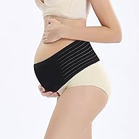 Mommy o' Clock Maternity Belly Bands for Pregnant Women, For All Stages of Pregnancy, Breathable Back Support Maternity Belt, Waist and Pelvic Support Belt For Pregnancy, Abdominal Binder Back Brace, Adjustable Maternity Belt