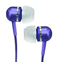 Coby CVEM79PUR Jammerz Platinum High-Performance Isolation Stereo Earphones, Purple (Discontinued by Manufacturer)