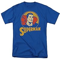 Popfunk Classic Superman Distressed Vintage Superman Unisex Adult T Shirt