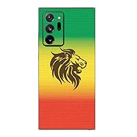 MightySkins Skin for Samsung Galaxy Note 20 Ultra 5G - Rasta Lion | Protective, Durable, and Unique Vinyl Decal wrap Cover | Easy to Apply, Remove, and Change Styles | Made in The USA