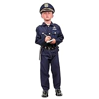 Kangaroo Deluxe Police Costume For Kids I Role Play Dressup Include Police Hat, Shirt, Pants, Belt, Holster, and Whistle