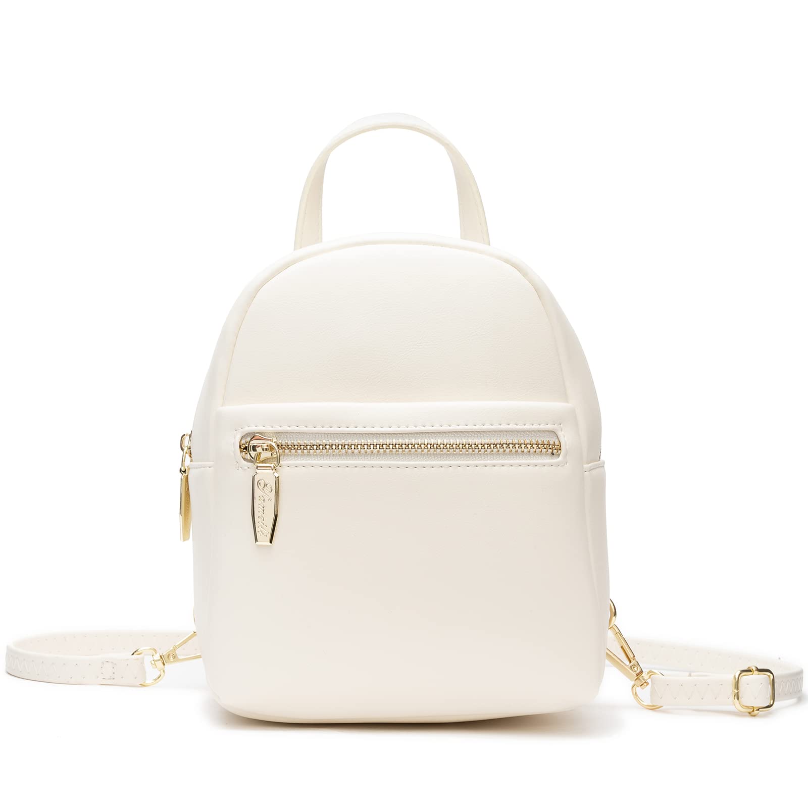 Mini Backpack Purse for Girls Teenager Cute Leather Backpack Women Small Shoulder Bag Handbags Beige