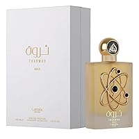 Lattafa Perfumes Tharwah Gold for Unisex Eau de Parfum Spray, 3.4 Ounce
