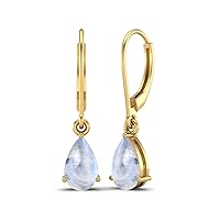 7x5 MM Pear Shape Rainbow Gemstone 925 Sterling Silver Tear Drop Dangle Earrings lever Back Earrings Women Earring Jewelry
