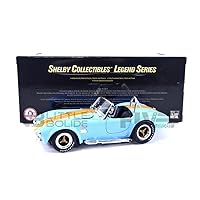 1965 Shelby Cobra 427 S/C Blue With Orange Stripes 1/18 by Shelby Collectibles SC129