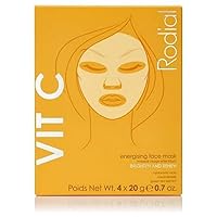 Rodial Vit C Energising Sheet Masks,0.67 Fl Oz (Pack of 4)