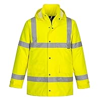 Portwest US460 Hi-Vis Waterproof Rain Traffic Jacket Yellow, Medium