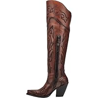 Dan Post Womens Seductress Snip Toe Dress Boots Over the Knee High Heel 3