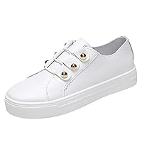 Sneakers for Women Wide Width Comfortable Low Top Casual Canvas Shoes Fashion Slip On Walking Flat Loafers