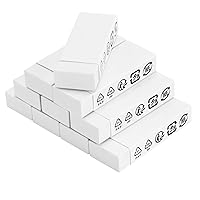 Amazon Basics Block White Eraser, 10 pack
