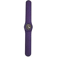 Crocodile Purple Slap Watch with Silicone Rubber Bracelet