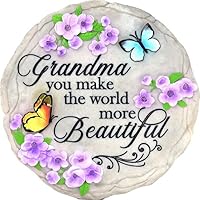Spoontiques Beautiful Grandma Stepping Stone - Lovely Family Decorative Garden Stone for Yard, Patio, Garden or Walkway - Outdoor or Indoor Home Decor