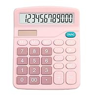 12 Digit Desk Solar Calculator Large Big Buttons Financial Business Accounting Tool for School Student Office (Color : Blue, Size