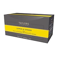 Taylors of Harrogate Lemon & Ginger Herbal Tea, 100 Count (Pack of 1)