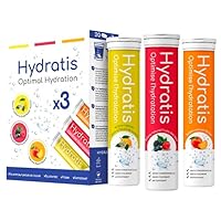 Hydratis Hydration Solution Set of 3 Tubes of 20 Effervescent Tablets
