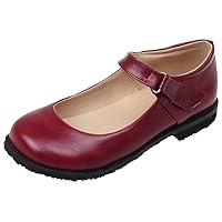 Flat Oxfords for Women Ankle Strap Mary Janes Round Toe Uniform Dress Shoes