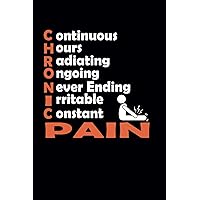 Chronic Pain Definition -: Blank Lined Writing Journal Post Surgery Recovery - Injury