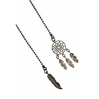 Dream Catcher Ceiling Light Fan Pull Chain Ornament Extender Silver