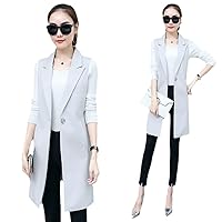 Black gray9 Women Vest Coat Women Elegant Single Breasted Office Vest Female Sleeveless Jackets Outerwear Vest