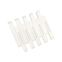10 Pcs Plastic Sealing Clips, Bag Sealing Clip for Snacks, Chip Bags and Kitchen Food Storage Bag, 4 inches, Pure White