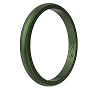 Enso Rings Halo Legend Silicone Ring - Made in The USA - an Ultra Comfortable, Breathable, and Safe Silicone Ring - Men's and Women's Silicone Wedding Ring