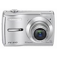 OM SYSTEM OLYMPUS FE-310 8MP Digital Camera with 5x Optical Zoom (Silver)