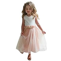 a-line Flower Girl Dress lace Floral Floor Length Cute Tulle Ball Gown Dresses