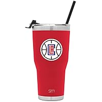 Simple Modern Officially Licensed NBA Tumbler with Flip Lid and Straw Insulated Stainless Steel Cup | Cruiser Collection | 30oz
