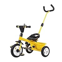Bicycle1-6 Year Old Children Tricycle Infants Indoor and Outdoor Bicycles Portable Storage Baskets 3 Colors Outdoor Push Tricycles (Color : Yellow) (Color : Yellow)