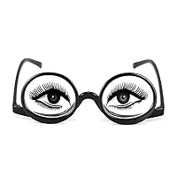+1.0 Magnifying Makeup Reading Glasses Flip Lens Cosmetic Make Up Eye Glasses Eyewear, Red