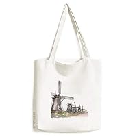 Windll in Holand Art Deco Gift Fashion Tote Canvas Bag Shopping Satchel Casual Handbag