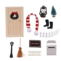 Christmas Doll House Furniture 12 Pieces Simulation Christmas Mailboard Garden Furniture Accessories 1 Simulation Furniture Toys