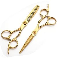 Professional Barber Scissors Set, 6.0 Inch Professional Salon Barber Haircut Scissors, Hair Cutting Scissors Thinning Shears Set, Sharp And Durable, for Haircut, Hair Shears for Home And Salon