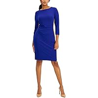 Kasper Women's Side Stripe Dress Blue Size 18